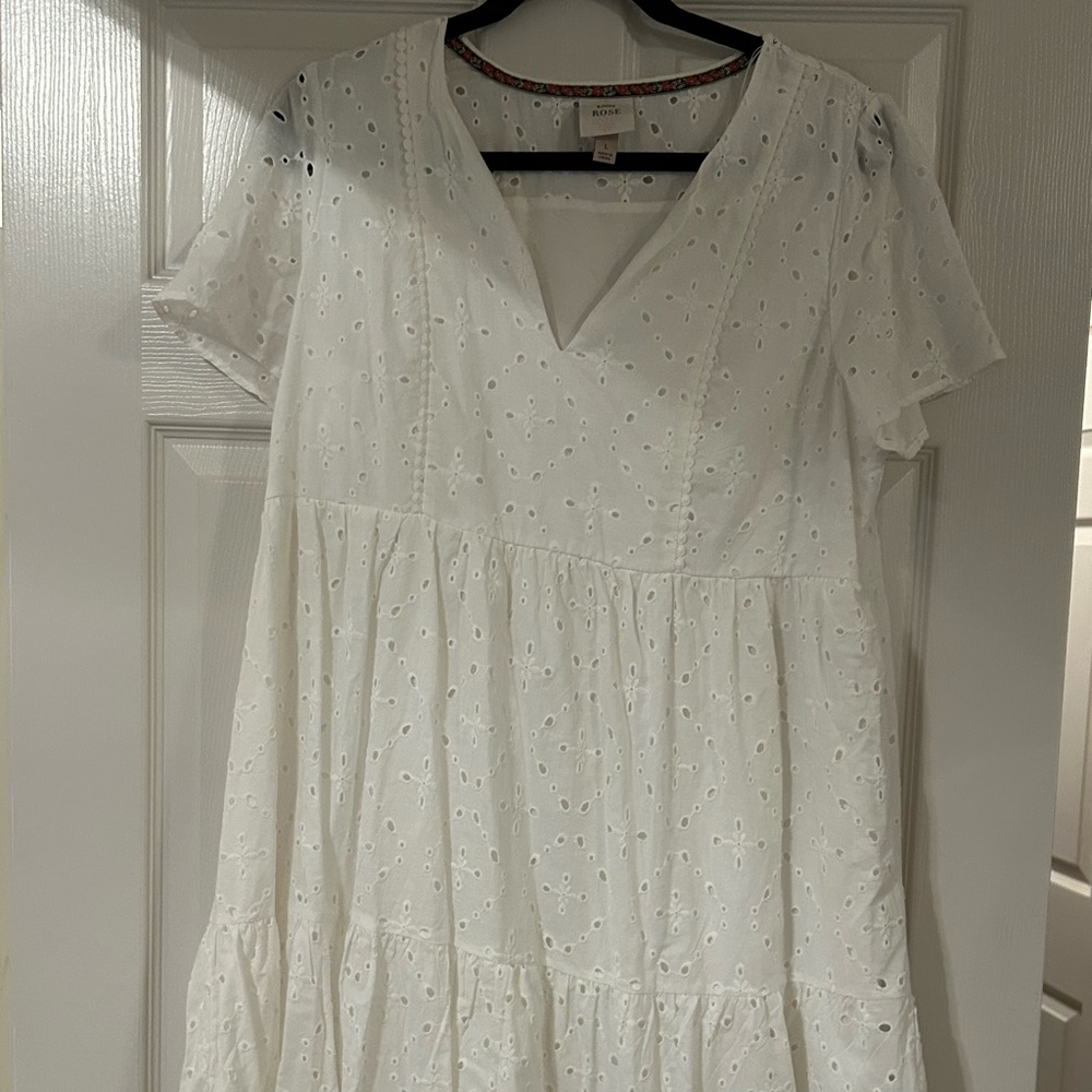 Knox Rose White Eyelet Dress